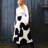 The Gathered Skirt in Giant Polka