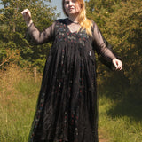 The Everything with extra volume in Black Silk Organza