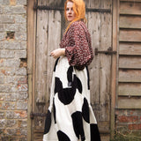 The Gathered Skirt in Giant Polka