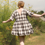 The Double Take Dress in Brushed Cotton Check