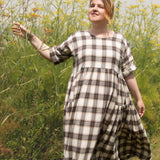 Pre-order The Double Take Dress in Brushed Cotton Tartan