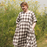 Pre-order The Double Take Dress in Brushed Cotton Tartan