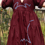 Velvet Ribbon Full Dress Appliqué