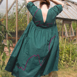 Velvet Ribbon Full Dress Appliqué
