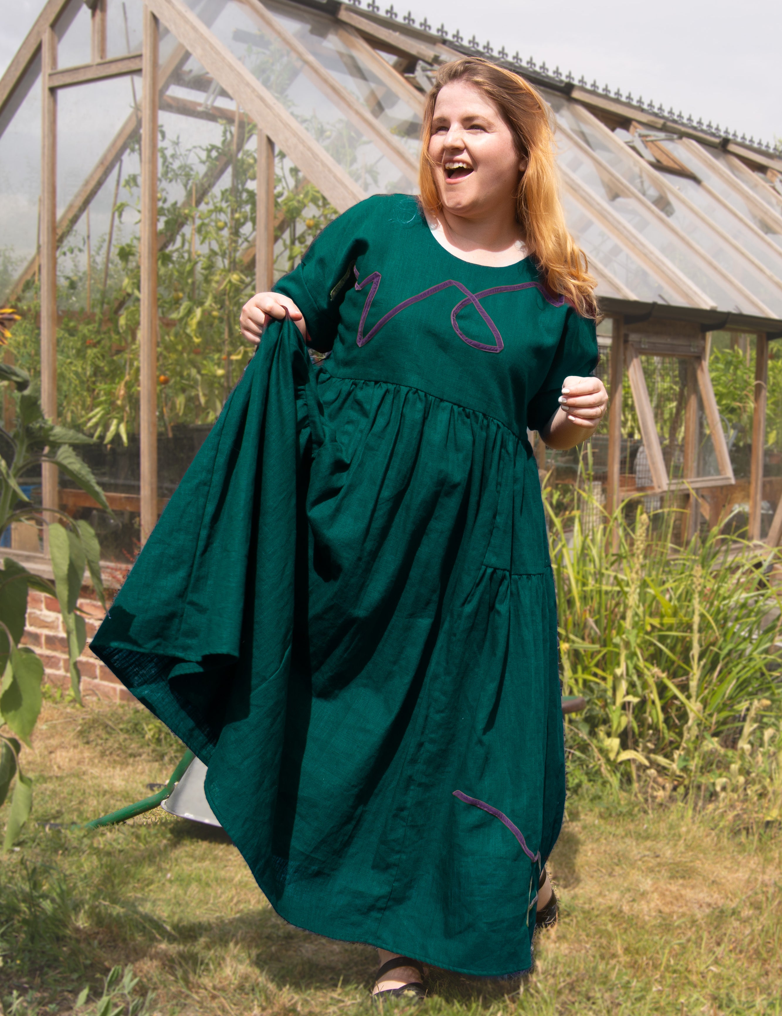 Pre-order The Double Take Dress with ribbon appliquè