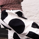 The Gathered Skirt in Giant Polka