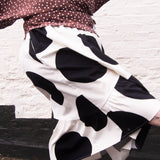The Gathered Skirt in Giant Polka