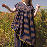 The Tilted in Navy stripe
