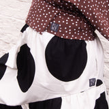 The Gathered Skirt in Giant Polka