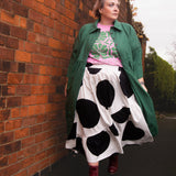 The Gathered Skirt in Giant Polka