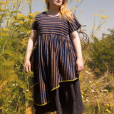 The Tilted in Navy stripe