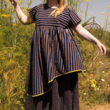 The Tilted in Navy stripe