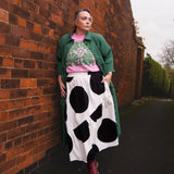 The Gathered Skirt in Giant Polka