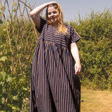 The Everything Dress in Navy stripe