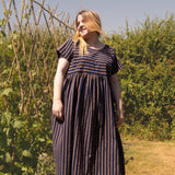 The Everything Dress in Navy stripe