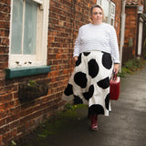 The Gathered Skirt in Giant Polka