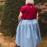 The Oak Skirt - Cornflower chambray