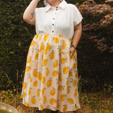 The Oak Skirt - Lemons double gauze