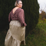 The Solstice Shirt in Brown Polka