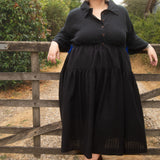 The Oak Skirt - Semi-sheer black