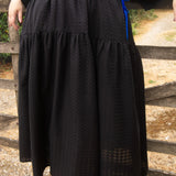The Oak Skirt - Semi-sheer black