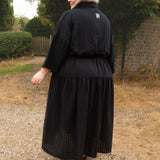 The Oak Skirt - Semi-sheer black