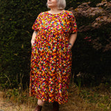 The Doddle Dress in Painted Flowers