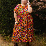 The Doddle Dress in Painted Flowers