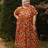 The Doddle Dress in Painted Flowers