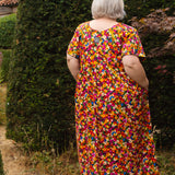 The Doddle Dress in Painted Flowers