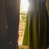 The Everything Dress in Semi-Sheer Moss Green
