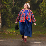 The Solstice Shirt in Terracotta Check