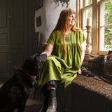 The Everything Dress in Semi-Sheer Moss Green