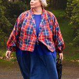 The Solstice Shirt in Terracotta Check