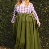 The Oak Skirt - Olive double gauze