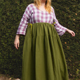 The Oak Skirt - Olive double gauze