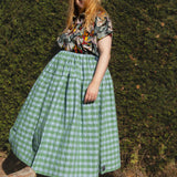 The Oak Skirt - Seersucker cotton
