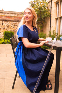 The Loop Dress in Navy/Blue - House of Flint