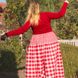 The Oak Skirt - Red double gingham