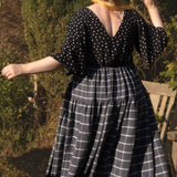 The Oak Skirt - Flint windowpane