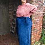 The Margo Trousers in Blue Corduroy