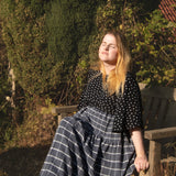 The Oak Skirt - Flint windowpane