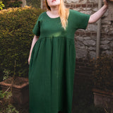 The Doddle Dress in Hunter Green