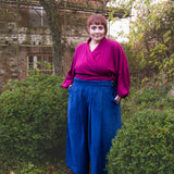 The Margo Trousers in Blue Corduroy