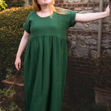 The Doddle Dress in Hunter Green