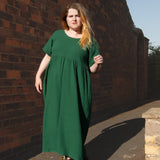 The Doddle Dress in Hunter Green