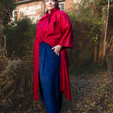 The Shirt Dress in Red linen