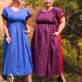 The Loop Dress in Red/Purple