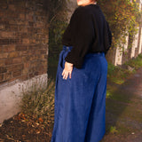 The Margo Trousers in Blue Corduroy