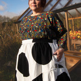 The Everything Dress in Floral Needlecord